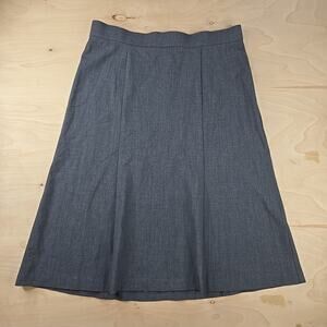 Counterparts Classy Skirt ~ Sz 10 ~ Gray ~ Below Knee ~ Zips in back